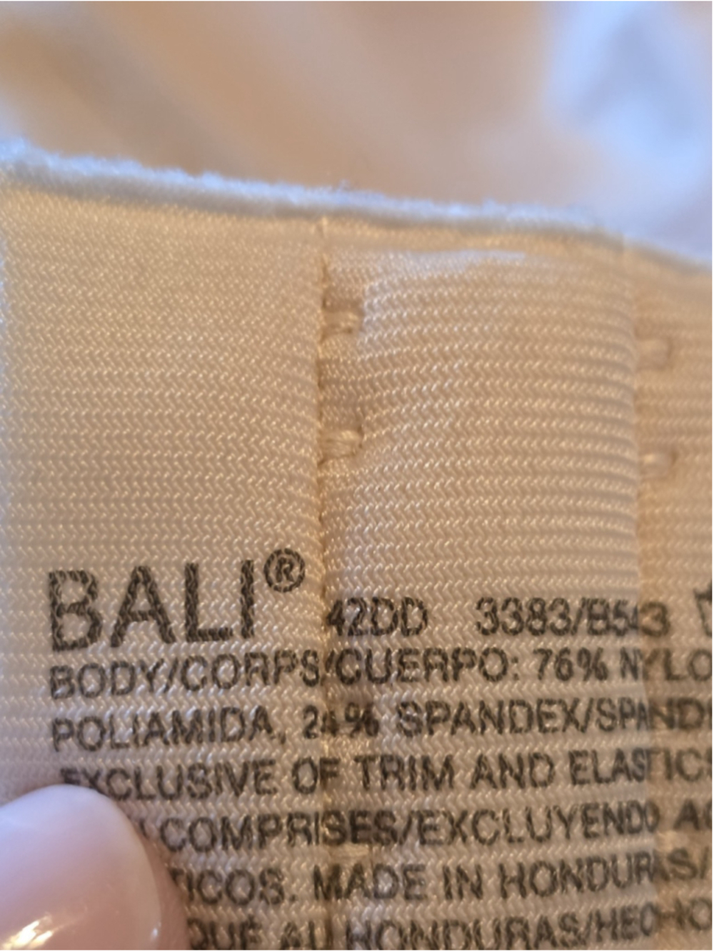 Bali Bra 42DD Passion For Comfort Minimizer Beige Underwire Style 3383 - Picture 6 of 8